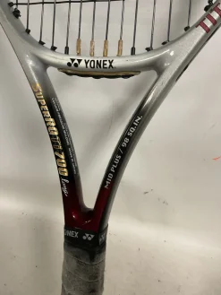 Used Yonex SUPER RQ TI 700 LONG Adult Tennis Racquet Silver Unknown