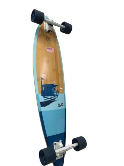 Used Z-Flex 38" Bamboo Beach Pintail Longboard / Complete Skateboard